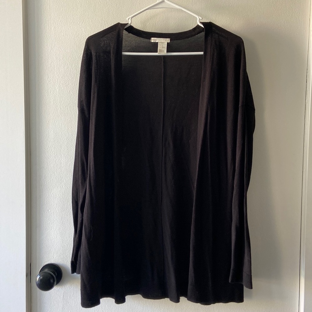 H&M black cardigan with small snag.